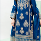 Dark Teal Blue 'Dil Ki Dhadkan' Chiffon Ladies Suit