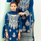 Dark Teal Blue 'Dil Ki Dhadkan' Chiffon Ladies Suit