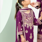 Purple Plum 'Dil Ki Dhadkan' Chiffon Girls Suit