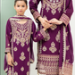 Purple Plum 'Dil Ki Dhadkan' Chiffon Girls Suit