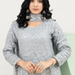 Grey 'Saath Saath' Luxury Chiffon Ladies Suit