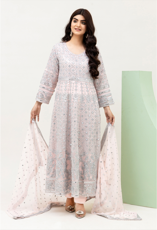 Pink 'Saath Saath' Luxury Chiffon Ladies Suit