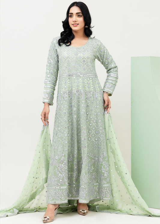 Green 'Saath Saath' Luxury Chiffon Ladies Suit