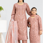 Dark Dusty Pink 'Anmol' Banarsi Cotton Girls Suit