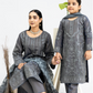 Dark Grey 'Anmol' Banarsi Cotton Girls Suit