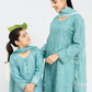 Teal Blue 'Anmol' Banarsi Cotton Ladies Suit