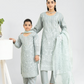 Grey 'Anmol' Banarsi Cotton Girls Suit