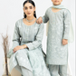 Grey 'Anmol' Banarsi Cotton Ladies Suit