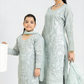 Grey 'Anmol' Banarsi Cotton Girls Suit