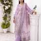 Purple Lilac 'Noor' Organza Ladies Suit