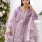 Purple Lilac 'Noor' Organza Ladies Suit