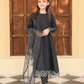 Black Ally's Jacquard Cotton Girls Suit