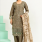 Dark Olive Green Cotton Ladies Suit