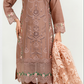 Brown Cotton Ladies Suit