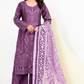 Purple Viscose Ladies Suit