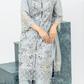 Grey 'Aliza' Chiffon Ladies Suit