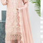 Pink 'Aliza' Chiffon Ladies Suit