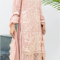 Pink 'Aliza' Chiffon Ladies Suit