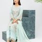 Light Teal 'Aliza' Chiffon Ladies Suit