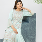 Light Teal 'Aliza' Chiffon Ladies Suit