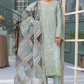 Teal Blue 'La Roza' Flossie Chiffon Ladies Suit