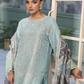 Teal Blue 'La Roza' Flossie Chiffon Ladies Suit