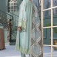 Teal Blue 'La Roza' Flossie Chiffon Ladies Suit