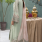 Mint Green 'Fluer Douce' Flossie Chiffon Ladies Suit