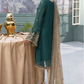 Dark Green 'Pine Grove' Flossie Chiffon Ladies Suit