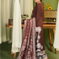 Dark Brown 'Pareezay' Dhanak Ladies Suit