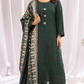 Dark Green 'Aafreen' Dhanak Ladies Suit