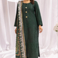 Dark Green 'Aafreen' Dhanak Ladies Suit