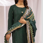 Dark Green 'Aafreen' Dhanak Ladies Suit