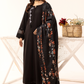 Black 'Sophia B' Dhanak Ladies Suit