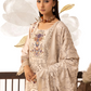 Beige 'Ivy Kari' Dhanak Ladies Suit