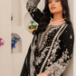 Black 'Haseen' Chiffon Ladies Suit