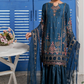 Dark Blue 'Haseen' Chiffon Ladies Suit