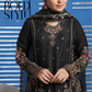 Black 'Haseen' Chiffon Ladies Suit