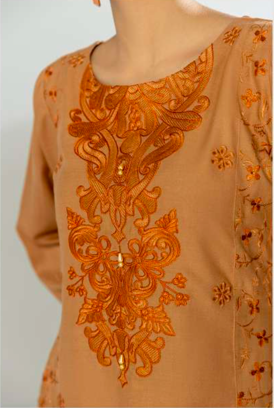 Golden Brown 'Alpine Luxe' Dhanak Ladies Suit