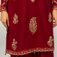 Maroon 'Alpine Luxe' Dhanak Ladies Suit