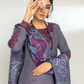 Slate Blue 'Alpine Luxe' Dhanak Ladies Suit