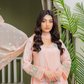 Peach Pink 'Mahrosh' Chiffon Ladies Suit