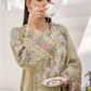 Olive Green Maria B Design Linen Ladies Suit