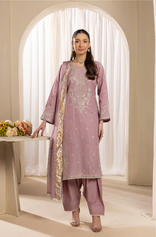 Lilac 'Senorita Lux' Cotton Ladies Suit