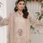Nude Beige 'Zalea' Jacquard Ladies Suit