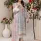 Light Blue Grey 'Zalea' Jacquard Ladies Suit