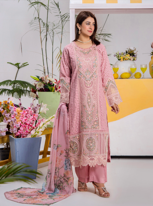 Pink 'Tehzeeb' Lawn Ladies Suit