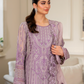 Lilac Purple 'Arzo' Chiffon Ladies Suit