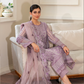 Lilac Purple 'Arzo' Chiffon Ladies Suit