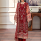 Maroon Red 'Inayat' Net Ladies Suit